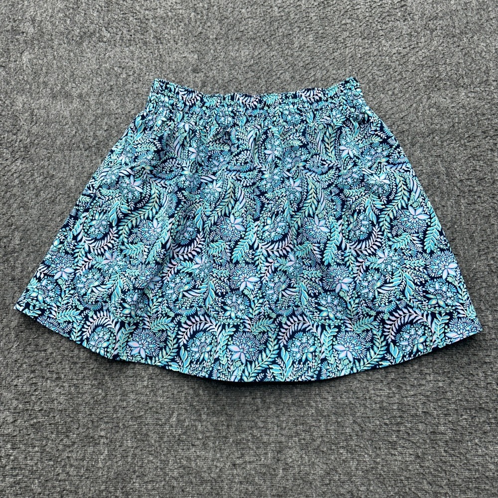 Tommy Bahama Everyday Active Skirt Skort Floral Blue XS Golf Tennis Pickleball